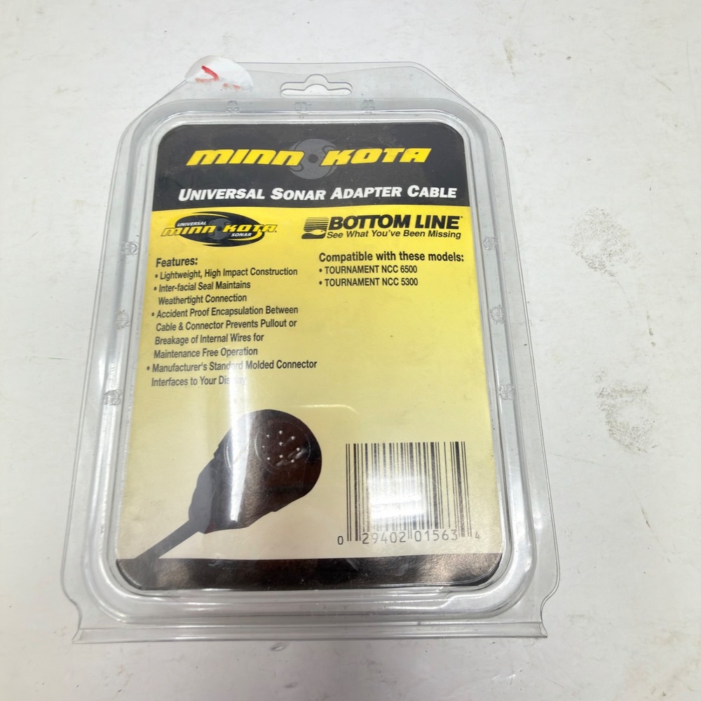 Minn Kota MKR-US-2 Sonar Adapter Cable Black Yellow Bottom Line US2 1852051